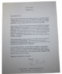 George Bush Letter - November 1998 - Friend of Golf