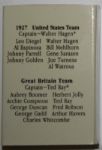 Ryder Cup Commemorative Matchbooks Series - 1927-1997