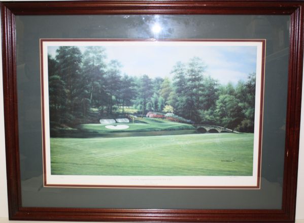 Framed Masters Commemorative 12th Hole Photo - 1175/2000 - Simon Stall