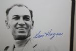 Framed and Autographed Ben Hogan 8x10 Photo with Claret Jug