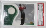 PSA 9.0 White Tiger Woods Swatch - 2001 Upper Deck Tour Threads