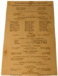 1936 Augusta National Invitation Tournament Program/Pairings Sheet ONLY ONE KNOWN!