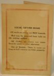 1936 Augusta National Golf Club Scorecard