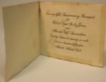 Invitation to Bobby Jones' 25th Anniversary Grand Slam Banquet with Two Tickets