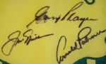 Arnold Palmer, Gary Player, and Jack Nicklaus Autographed Undated Masters Flag - The Big Three