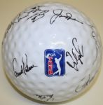 PGA Tour Fred Meyer Challenge - Regence Pro-Am 9" Porcelain Golf Ball - Multi-Signed by Palmer, Nicklaus, Couples , etc