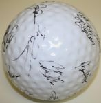 PGA Tour Fred Meyer Challenge - Regence Pro-Am 9 Porcelain Golf Ball - Multi-Signed by Palmer, Nicklaus, Couples , etc