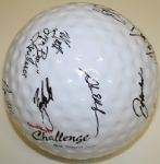 PGA Tour Fred Meyer Challenge - Regence Pro-Am 9 Porcelain Golf Ball - Multi-Signed by Palmer, Nicklaus, Couples , etc