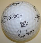 PGA Tour Fred Meyer Challenge - Regence Pro-Am 9 Porcelain Golf Ball - Multi-Signed by Palmer, Nicklaus, Couples , etc