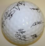 PGA Tour Fred Meyer Challenge - Regence Pro-Am 9 Porcelain Golf Ball - Multi-Signed by Palmer, Nicklaus, Couples , etc