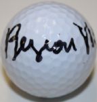 Byron Nelson Autographed Golf Ball - Deceased 2x Masters Champ 