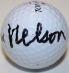 Byron Nelson Autographed Golf Ball - Deceased 2x Masters Champ 