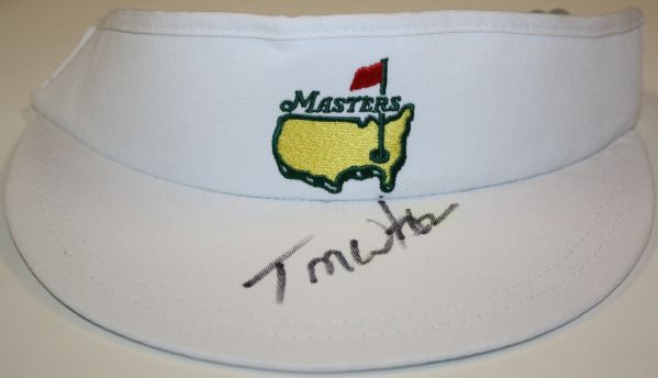 Tom Watson Autographed White Masters Visor