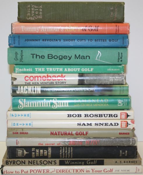 Lot of Fifteen Miscellaneous Golf Books (2)