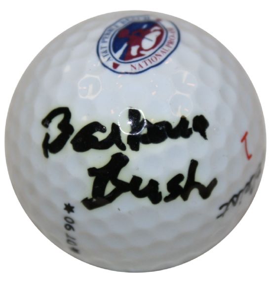 Barbara Bush Autographed Golf Ball