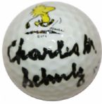 Charles Schultz Autographed Woodstock Golf Ball