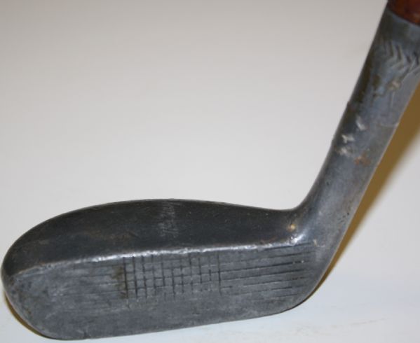The Haig - Aluminum Mallet Putter - Cracked Hosel - Lead Drilled Into Bottom