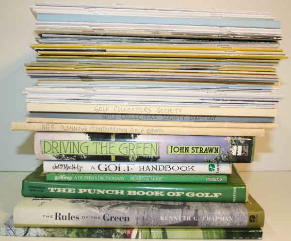 Lot of Miscellaneous Books: Books, Bulletins, Golfiana Magazines, etc.