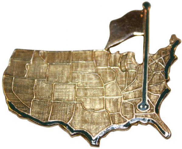 1963 Masters Gold Pin 14k Very Hard to Find