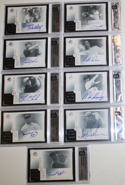 Lot of 18 2001 Sign of the Times Golf Cards - Autographed - Group 6