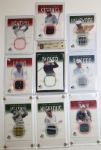 Lot of 9 2001 Tour Swatch Golf Cards - Group 7