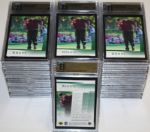 Lot of 55- 2001 Upper Deck Tiger Woods GAI 9 Rated Golf Cards