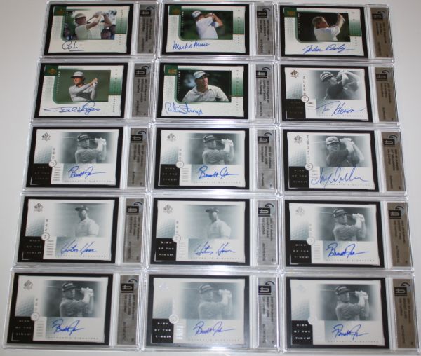 Lot of 26 2001 Players Ink Golf Cards - Autographed - Group 21