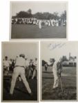 Lot of 3 1914 US Open Photos of Walter Hagen - 1st Major Championship - Rare Original Photos