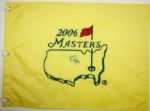 Lot of 4 Signed Masters Pin Flags - Duval, Leonard, Kim, and Dimarco