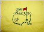 Lot of 4 Signed Masters Pin Flags - Duval, Leonard, Kim, and Dimarco