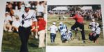 Lot of 4 Ryder Cup Signed 8x10 Photos including Perry, Furyk, Leonard, and Weekley