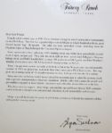 Byron Nelson Framed Signed Photo and Medal Commemorating 'The Unforgettable Year'