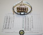 Masters Golf Ornament, 1996 Masters Ball Marker, and a Masters Scorecard