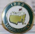 Masters Golf Ornament, 1996 Masters Ball Marker, and a Masters Scorecard