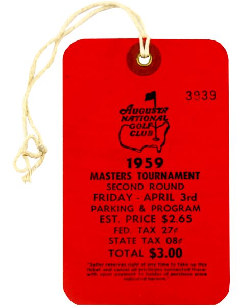 1959 Masters Badge - Friday