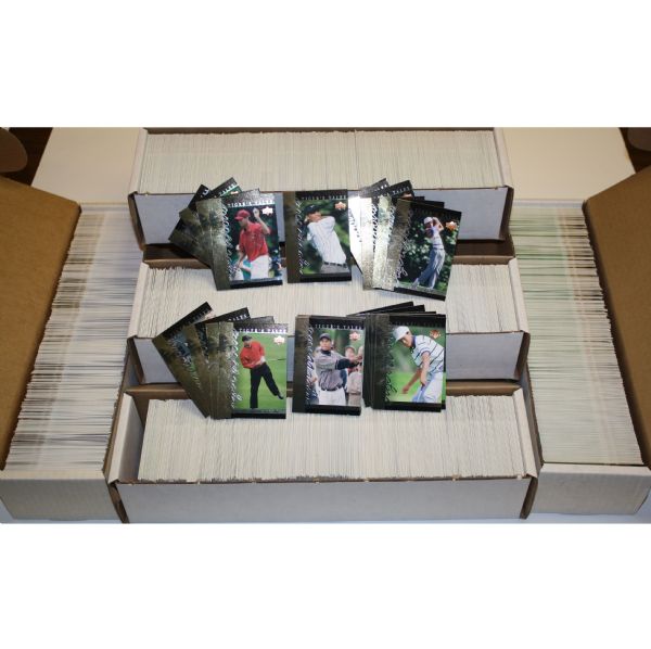 Lot of 3,500 Upper Deck 2001 Tiger Tales Golf Cards