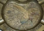 1948 Masters Tournament Gift - Brass Ashtray Depicting the Par 5 13th Hole Azalea