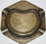 1948 Masters Tournament Gift - Brass Ashtray Depicting the Par 5 13th Hole Azalea