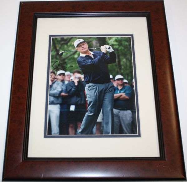 Jack Nicklaus Autographed Framed Photo JSA COA