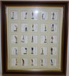 Framed Pre-War Cigarette Golf Cards