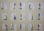 Framed Pre-War Cigarette Golf Cards