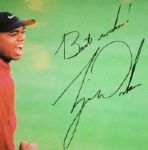 Tiger Woods Autographed Poster