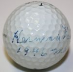 Herman Keiser Autographed Golf Ball w/1946 Masters Inscription - JSA Letter