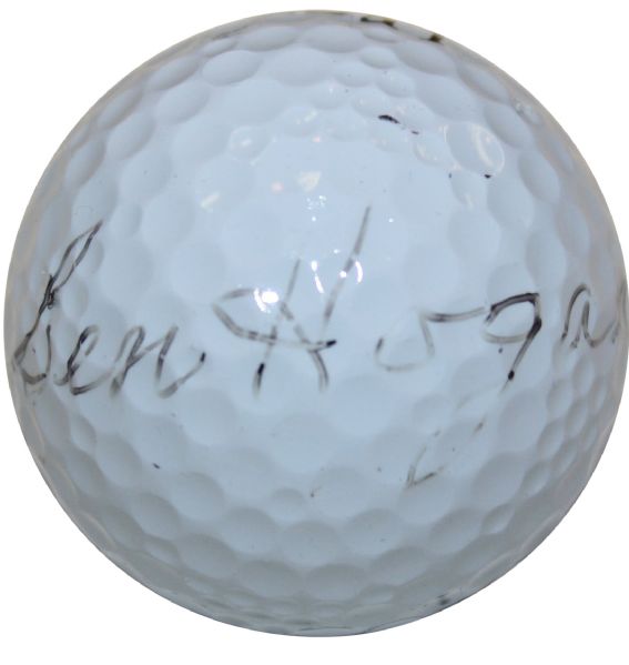 Masters Champion 1951,53 Ben Hogan (D-97)Autographed Golf Ball w/JSA Letter
