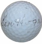 Masters Champion 1951,53 Ben Hogan (D-97)Autographed Golf Ball w/JSA Letter