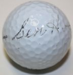 Masters Champion 1951,53 Ben Hogan (D-97)Autographed Golf Ball w/JSA Letter