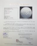 Masters Champion 1951,53 Ben Hogan (D-97)Autographed Golf Ball w/JSA Letter