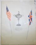 Rare 1955 Ryder Cup Course Only Program