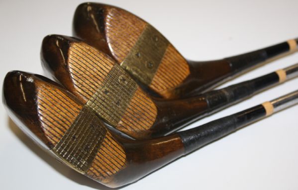 Walter Hagen Woods w/Inset Face - 1, 2, 3 Woods