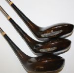 Walter Hagen Woods w/Inset Face - 1, 2, 3 Woods